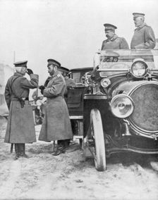 Tsar Nicholas II visiting the Russian front, May 1915. Creator: Unknown