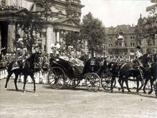Tsar Nicholas II, Wilhelm II and Duke Of Cumberland in Berlin on May 24, 1913., 1913