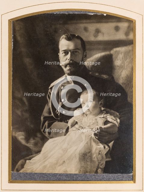 Tsar Nicholas II and Tsarevich Alexei, 1904.