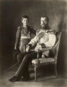 Tsar Nicholas II and Tsarevich Alexei, c. 1910
