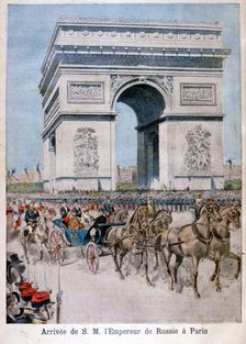 Tsar Nicholas II arrives in Paris, 1896. Artist: Henri Meyer