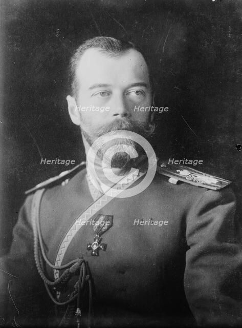Tsar Nicholas II of Russia, 1909.  Artist: Anon