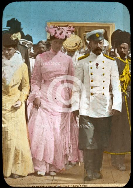 Tsar Nicholas II of Russia and Tsarina Alexandra, c1894-c1917. Artist: Unknown