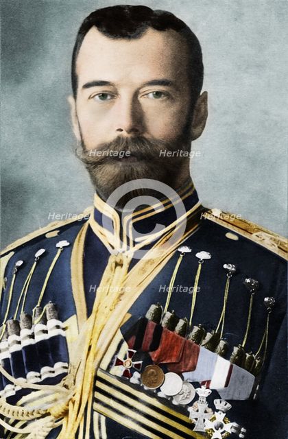 Tsar Nicholas II of Russia, c1900. Artist: Unknown.