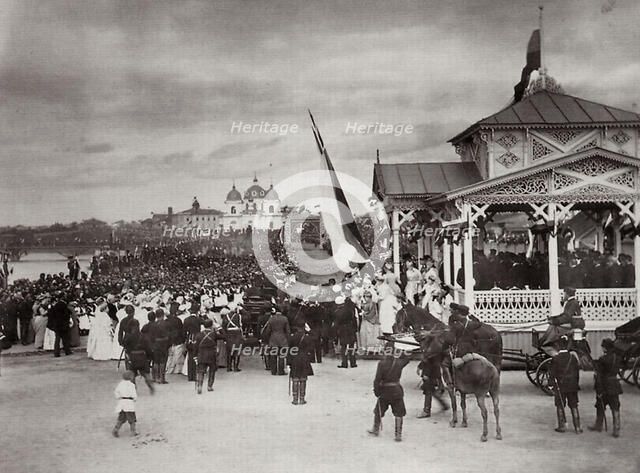 Tsarevich Nicholas of Russia at Novocherkassk, Russia, 1891.  Artist: Kessler