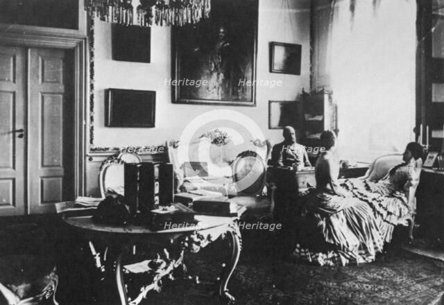 Tsarevich Alexander and Grand Duchess Maria Feodorovna of Russia, c1880. Artist: Unknown