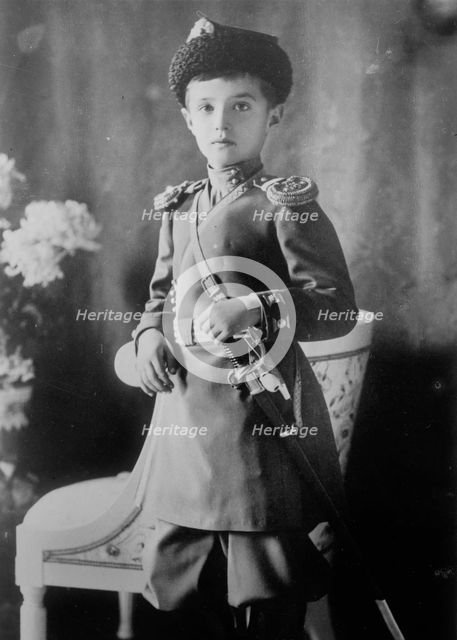 Tsarevich Alexei of Russia, c1910-c1914(?). Artist: Anon