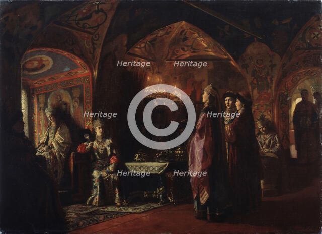 Tsarevna's dwelling, 1878. Artist: Klodt, Mikhail Petrovich, Baron (1835-1914)