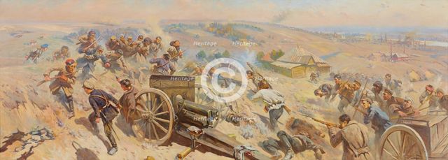 Tsaritsyn Defense. Artist: Grekov, Mitrofan Borisovich (1882-1934)
