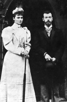 Tsarina Alexandra Feodorovna and Tsar Nicholas II of Russia, c1900