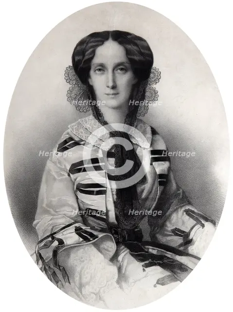 Tsarina Maria Alexandrovna of Russia, 1860. Artist: Andrei Deniere
