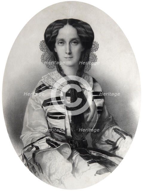 Tsarina Maria Alexandrovna of Russia, 1860. Artist: Andrei Deniere