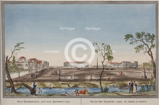 Tsarina's Meadow (Tsaritsyn Lug) in Saint Petersburg, 1814.