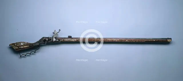 Tschinki (Wheel-Lock Hunting Rifle), c. 1630-1650. Creator: Unknown.