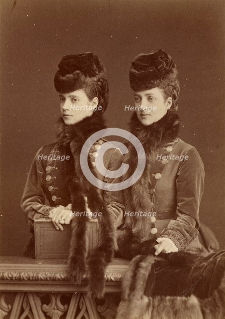 Tsesarevna Maria Feodorovna (1847-1928), later Empress of Russia, and the Princess of Wales (1844-19