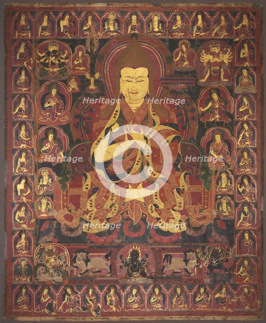 Tsong Khapa, Founder of the Geluk Order, c. 1440-1470. Creator: Unknown.