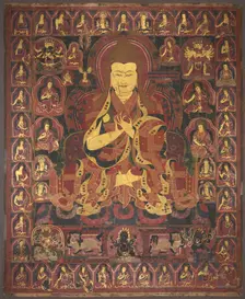 Tsong Khapa, Founder of the Geluk Order, c. 1440-1470. Creator: Unknown