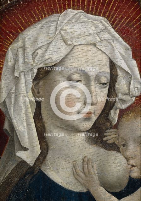 Tthe Virgin suckling the Child, 15th century. Artist: Campin, Robert, (School)  
