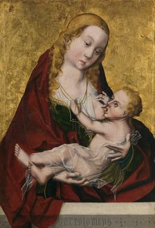 Tthe Virgin suckling the Child, c. 1490. Artist: Maestro Bartolomé (active late 15th-century)