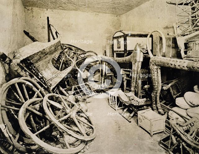 Tutankhamun's tomb, Valley of the Kings, Egypt, November, 1922. Artist: Harry Burton