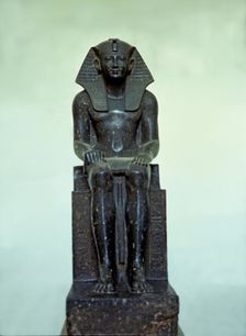 Tuthmosis III, statue from Thebes made in diorite