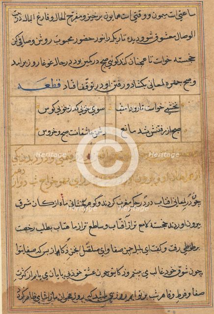 Tuti-Nama (Tales of a Parrot), c. 1560. Creator: Unknown.