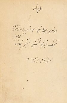 Tuti-Nama (Tales of a Parrot), c. 1560. Creator: Unknown