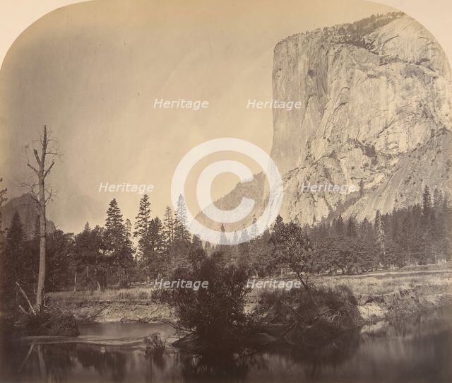 Tutucanula, El Capitan, 4000 Feet, 1861. Creator: Carleton Emmons Watkins.