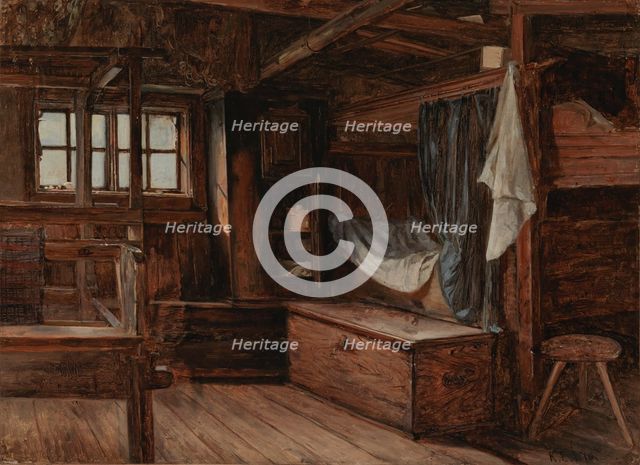 Tuvan interior from aland, 1870. Creator: Karl Emanuel Jansson.