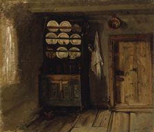 Tuvan interior from aland, 1871. Creator: Karl Emanuel Jansson