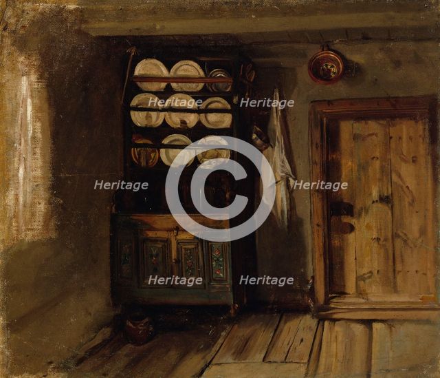 Tuvan interior from aland, 1871. Creator: Karl Emanuel Jansson.