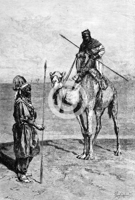 Tuaregs on a journey, North Africa, 1895.Artist: Ivan Pranishnikoff
