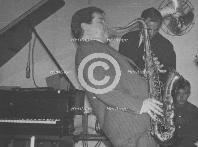 Tubby Hayes and Ronnie Scott, Ronnie Scott's, Gerrard Street, London, 1959. Creator: Brian Foskett.