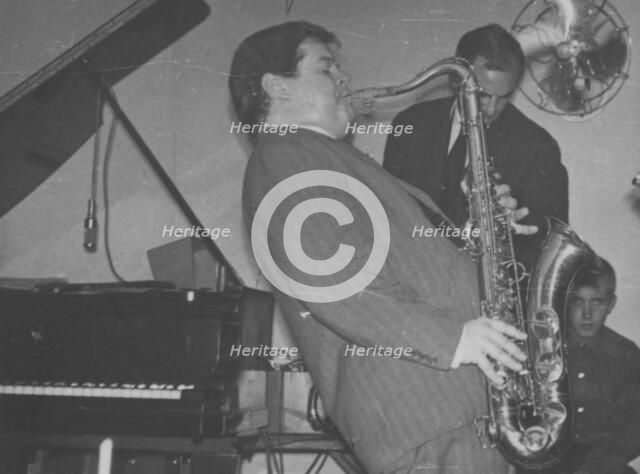 Tubby Hayes and Ronnie Scott, Ronnie Scott's, Gerrard Street, London, 1959. Creator: Brian Foskett.