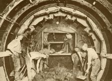Tube Tunnel Excavation By Means of Greathead Boring Shield c1930. Creator: Unknown
