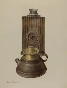 Tubular Hand Lamp, c. 1940. Creator: John H. Tercuzzi