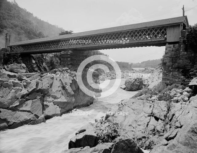 Tucker Toll Bridge, Bellows Falls, Vt., between 1900 and 1910. Creator: Unknown.