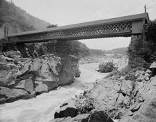 Tucker Toll Bridge, Bellows Falls, Vt., between 1900 and 1910. Creator: Unknown