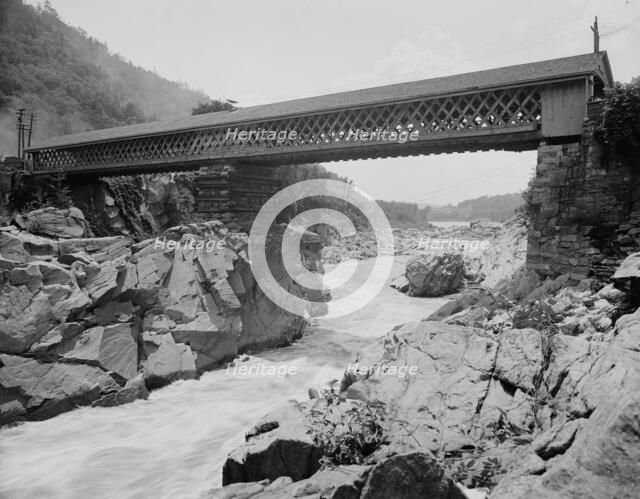 Tucker Toll Bridge, Bellows Falls, Vt., between 1900 and 1910. Creator: Unknown.