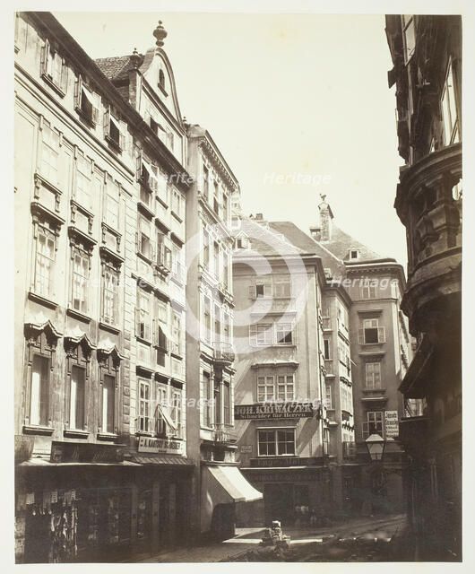 Tuchlauben No. 1, Wohnhaus des Peter Ritter von Calvagni, 1860s. Creator: Unknown.