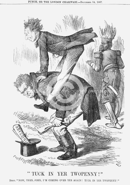 Tuck in yer Twopenny!, 1867. Artist: John Tenniel