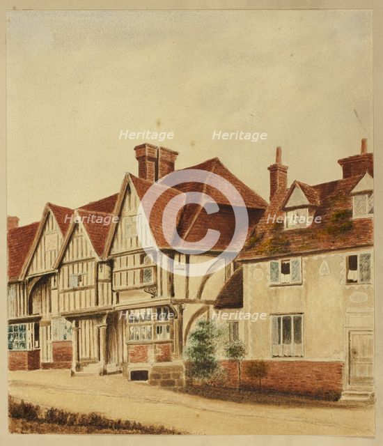 Tudor House Fronts, late 19th century. Creator: John Sell Cotman.