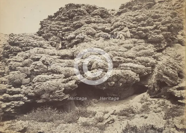 Tufa Rocks, Pyramid Lake, Nevada, 1867. Creator: Tim O'Sullivan.