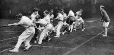 Tug-of-war at the Mill Hill Junior School sports day, London, 1926-1927