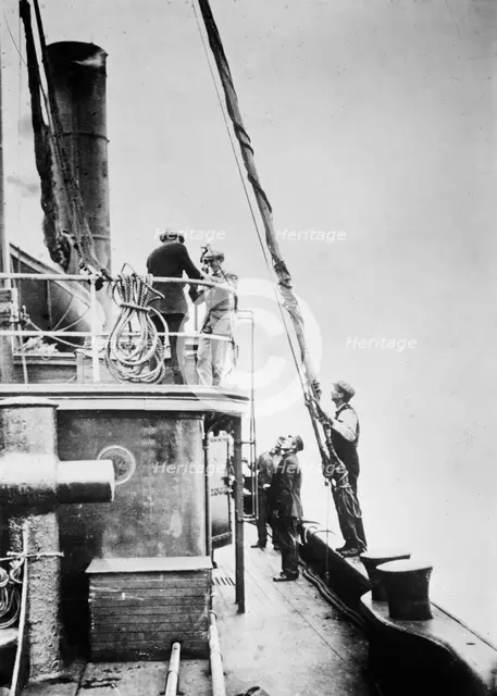 Tug on way to meet Carpathia, 1912. Creator: Bain News Service.