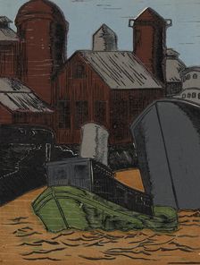 Tugboat, ca.1935 - 1943. Creator: Fred Carlo