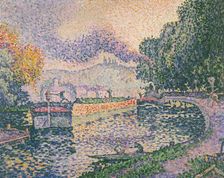 Tugboat in Samois, 1901. Creator: Signac, Paul (1863-1935)