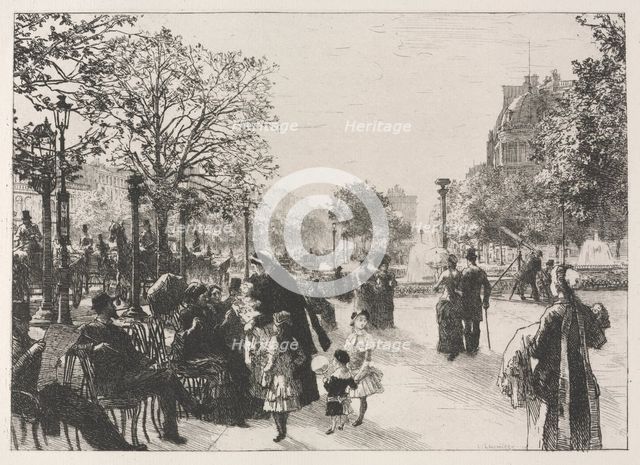 Tuileries Gardens. Creator: Léon Augustin Lhermitte (French, 1844-1925).