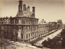 Tuileries Palace, Burned. General View, 1871. Creator: Alphonse J. Liébert