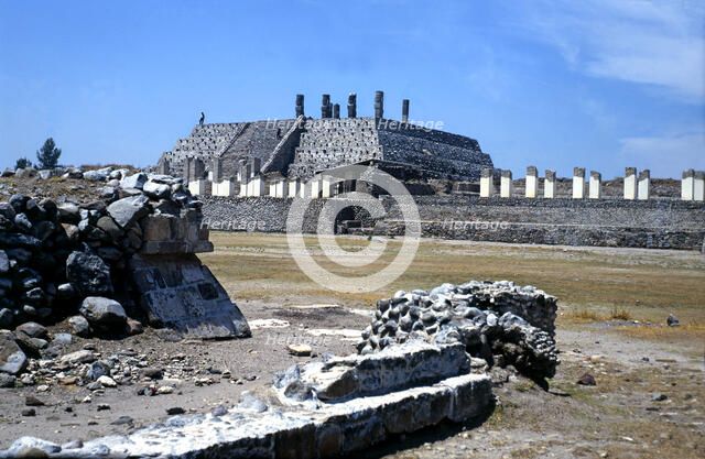 Tula, religious civic center of the Toltec culture founded around 900 AD, under the name Tollan X…